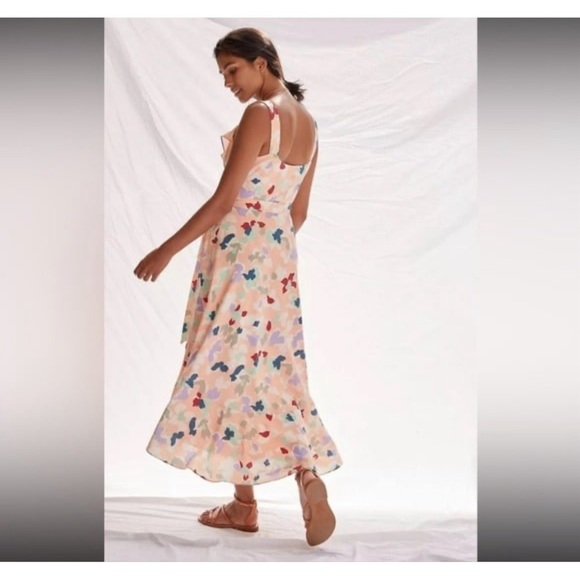 Anthropologie Hutch Garden Party Wrap Midi Dress NWT Size Small - Picture 7 of 15
